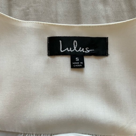 Lulu’s Down in Kokomo Ivory Embroidered Shift Dress S Festival Bridal Flowy - Picture 12 of 12